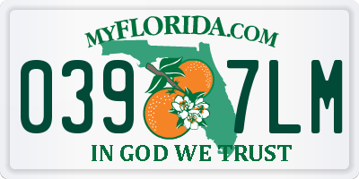 FL license plate 0397LM