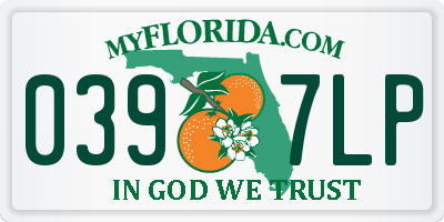 FL license plate 0397LP