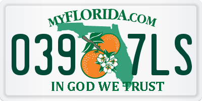 FL license plate 0397LS