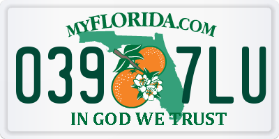 FL license plate 0397LU
