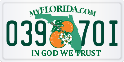 FL license plate 0397OI