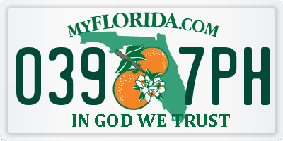 FL license plate 0397PH