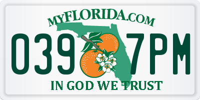FL license plate 0397PM