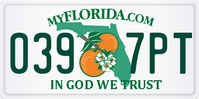 FL license plate 0397PT