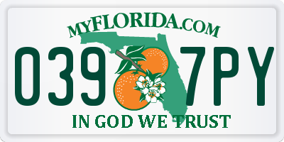 FL license plate 0397PY