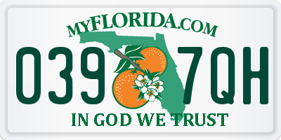 FL license plate 0397QH