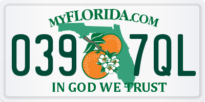 FL license plate 0397QL
