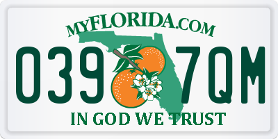 FL license plate 0397QM