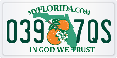 FL license plate 0397QS