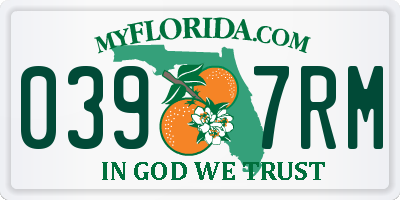 FL license plate 0397RM