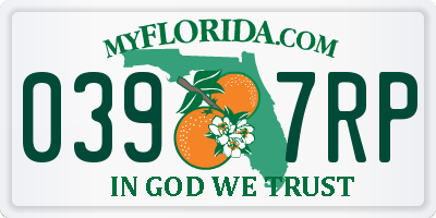 FL license plate 0397RP