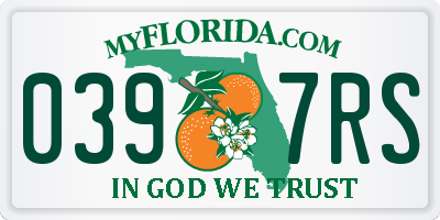 FL license plate 0397RS