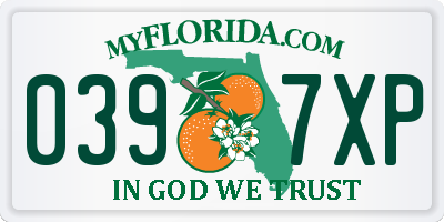 FL license plate 0397XP