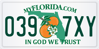 FL license plate 0397XY