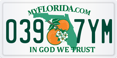FL license plate 0397YM