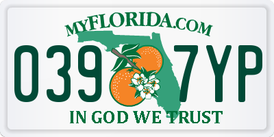 FL license plate 0397YP