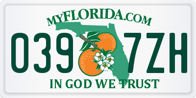 FL license plate 0397ZH