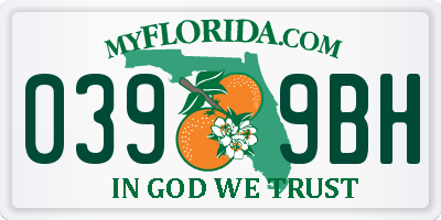 FL license plate 0399BH