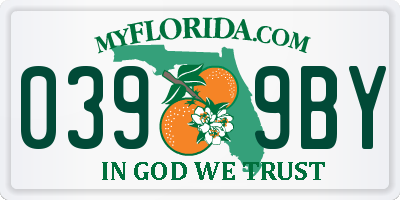 FL license plate 0399BY
