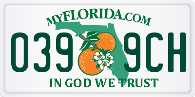 FL license plate 0399CH