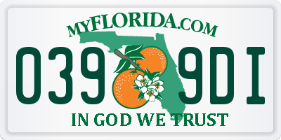 FL license plate 0399DI