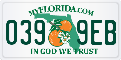 FL license plate 0399EB