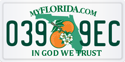 FL license plate 0399EC