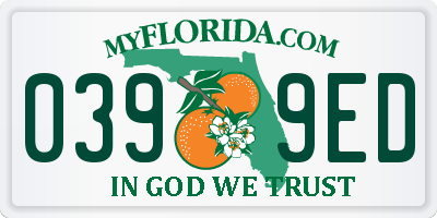 FL license plate 0399ED