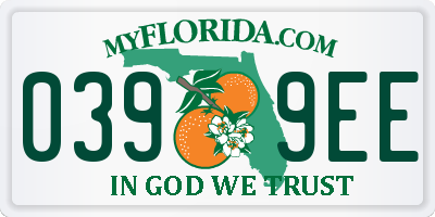 FL license plate 0399EE
