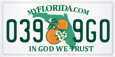 FL license plate 0399GO