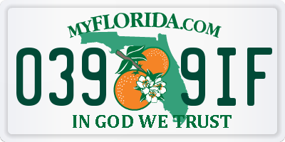 FL license plate 0399IF
