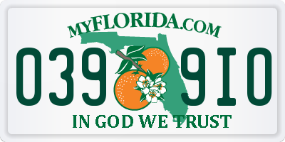 FL license plate 0399IO