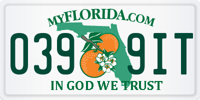 FL license plate 0399IT