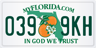 FL license plate 0399KH