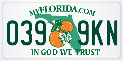 FL license plate 0399KN