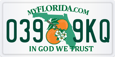 FL license plate 0399KQ