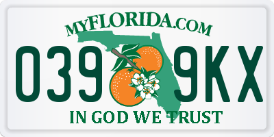 FL license plate 0399KX