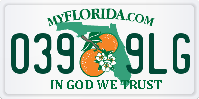 FL license plate 0399LG