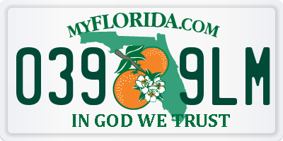 FL license plate 0399LM