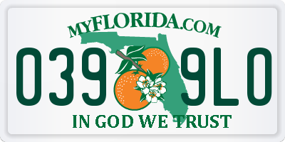FL license plate 0399LO
