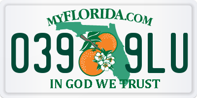 FL license plate 0399LU