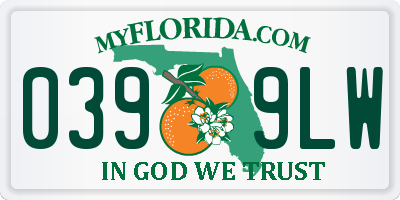 FL license plate 0399LW