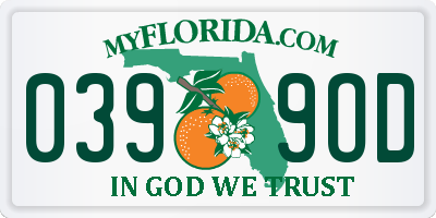 FL license plate 0399OD