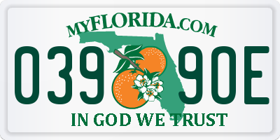 FL license plate 0399OE