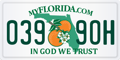 FL license plate 0399OH