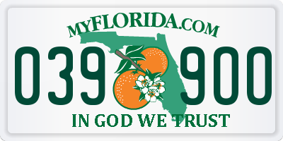 FL license plate 0399OO