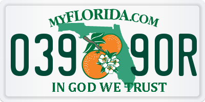 FL license plate 0399OR