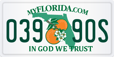 FL license plate 0399OS