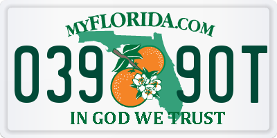 FL license plate 0399OT