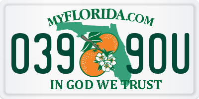 FL license plate 0399OU